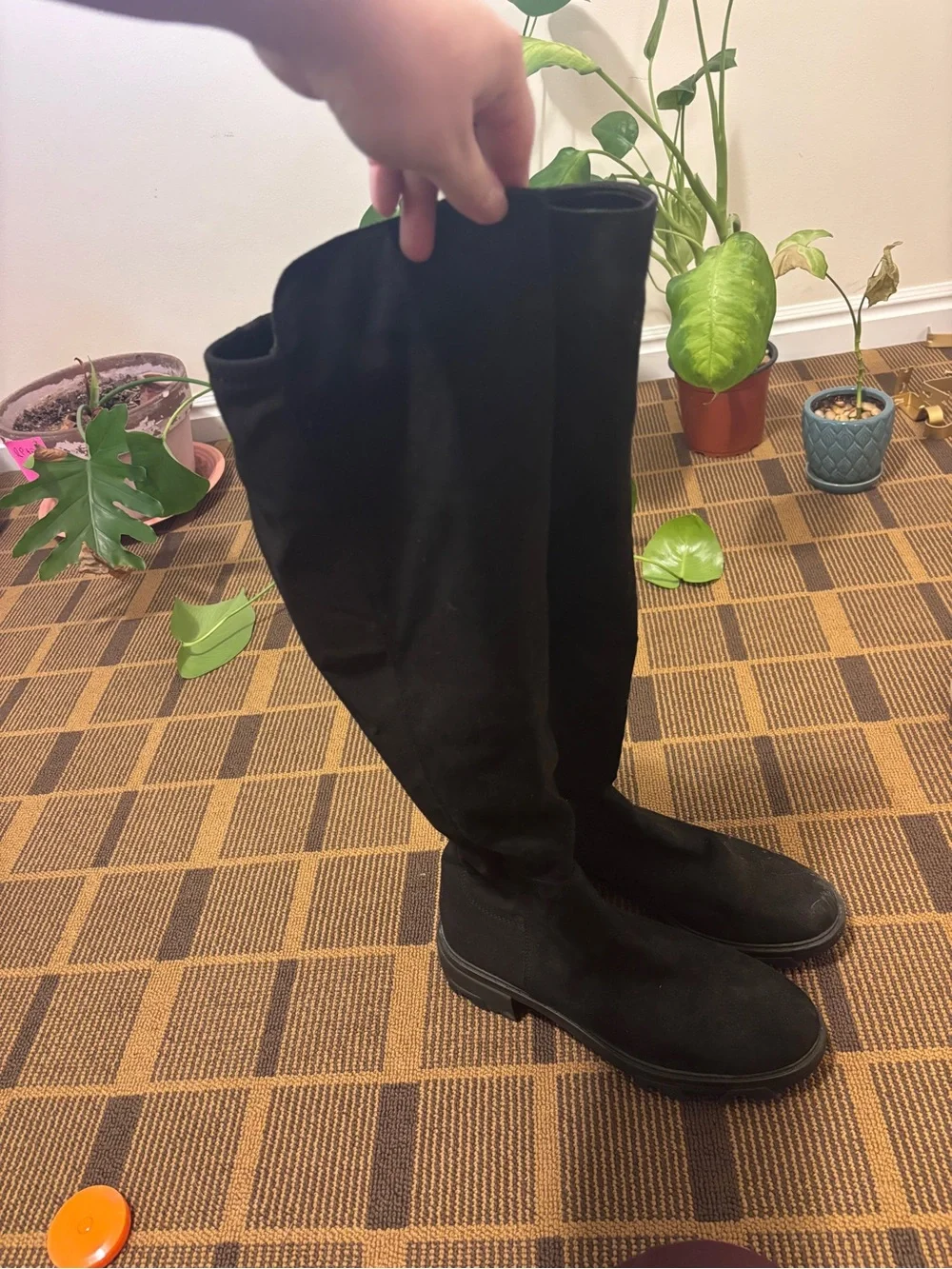 Black Textile Boots
